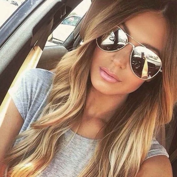 Classic Aviator Reflective Fashion Sunglasses main image 5